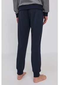 Emporio Armani Underwear Spodnie piżamowe męskie kolor granatowy gładkie. Kolor: niebieski. Wzór: gładki