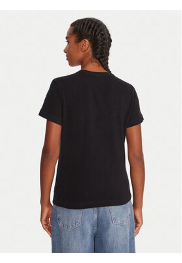 Guess T-Shirt V5BI02 KCBF1 Czarny Regular Fit. Kolor: czarny. Materiał: bawełna