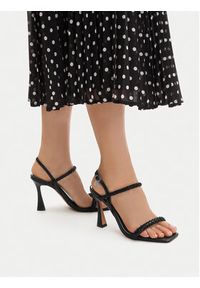 Nine West Sandały EO-LS95066-25 Czarny. Kolor: czarny. Materiał: skóra #9