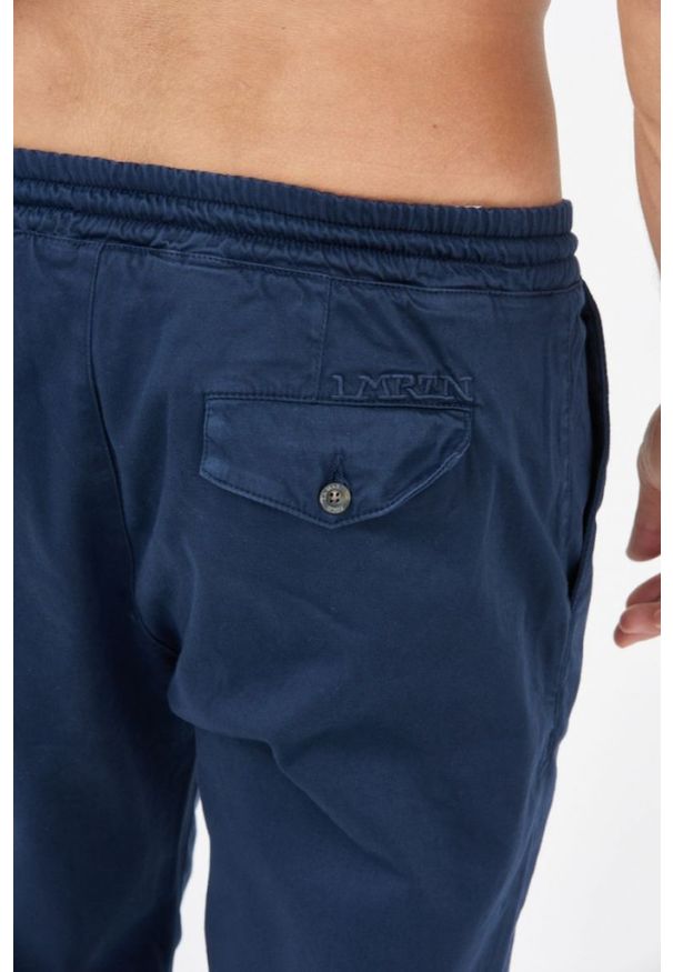 La Martina - LA MARTINA Granatowe spodnie męskie, Rozmiar L. Kolor: niebieski