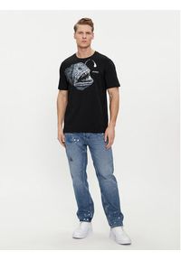 Hugo T-Shirt Dibeach 50513812 Czarny Regular Fit. Kolor: czarny. Materiał: bawełna