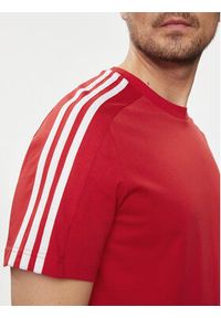 Adidas - adidas T-Shirt Essentials Single Jersey 3-Stripes T-Shirt IC9339 Czerwony Regular Fit. Kolor: czerwony. Materiał: bawełna #5