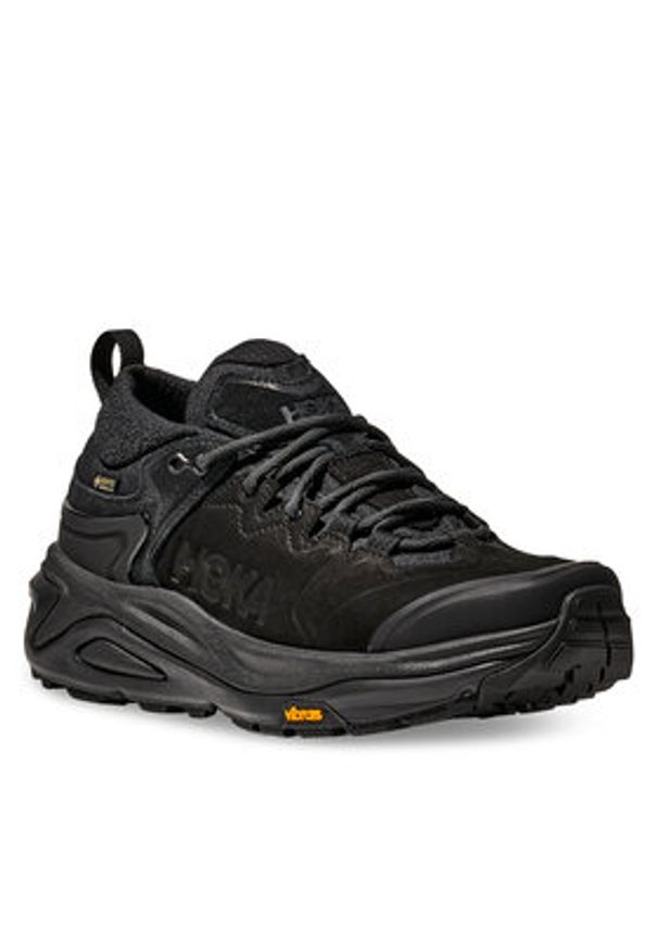 HOKA - Hoka Trekkingi Kaha 3 Low GTX 1162533 Czarny. Kolor: czarny. Materiał: skóra