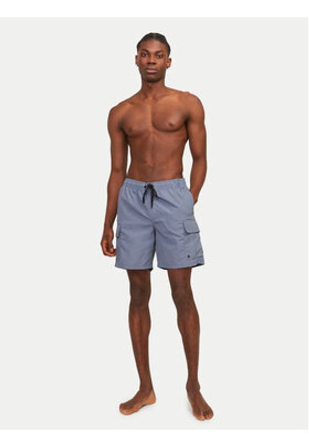 Jack & Jones Szorty kąpielowe Jpstfiji 12257214 Niebieski Regular Fit. Kolor: niebieski. Materiał: syntetyk