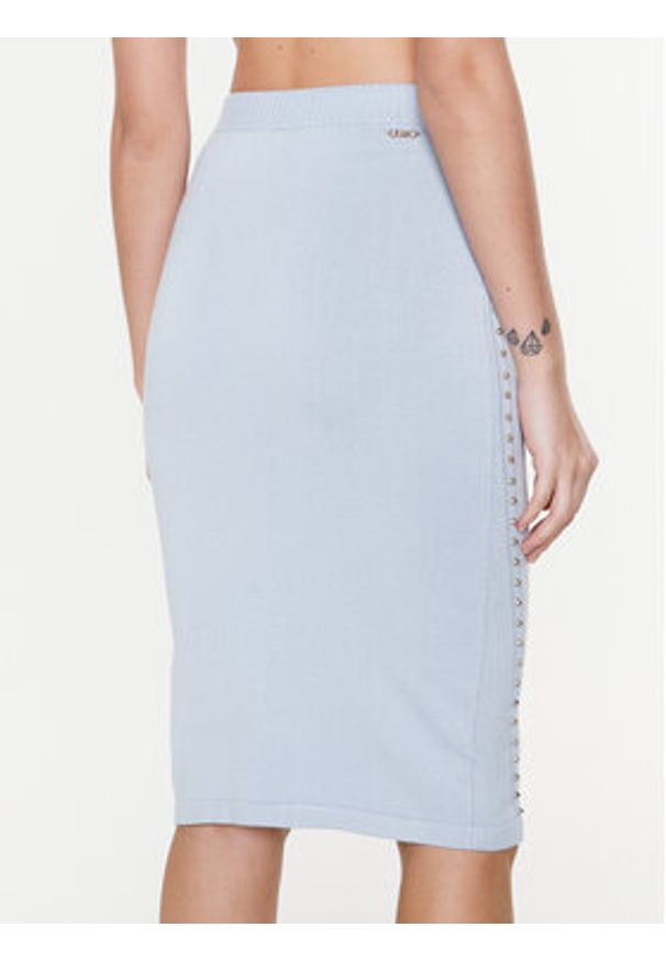 Liu Jo Sport Spódnica ołówkowa TA3060 MS49I Błękitny Slim Fit. Kolor: niebieski. Materiał: wiskoza. Styl: sportowy
