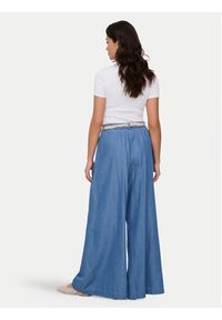 only - ONLY Spodnie materiałowe Bea Hw 15375507 Niebieski Wide Leg. Kolor: niebieski. Materiał: bawełna #7
