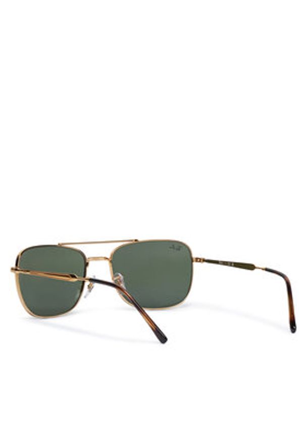 Ray-Ban Okulary przeciwsłoneczne 0RB3755 001/31 Zielony. Kolor: zielony