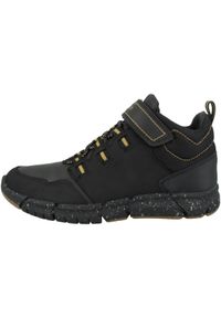 Buty Geox Model J Flexyper Boy B Abx Kolor Czarny. Kolor: czarny. Materiał: tkanina, skóra. Sport: turystyka piesza