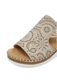 Rieker Sandały CEO-V1246-62 Beżowy. Kolor: beżowy. Materiał: skóra #8