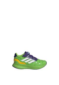 Adidas - Buty adidas Iron Hulk Runfalcon 5 Kids. Kolor: fioletowy, zielony, biały, wielokolorowy. Szerokość cholewki: normalna. Sport: bieganie