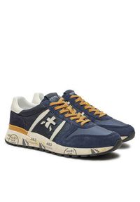 Premiata Sneakersy Lander 6904 Granatowy. Kolor: niebieski. Materiał: materiał #5