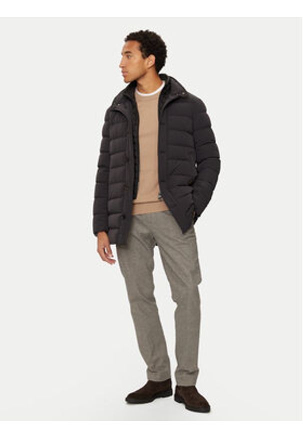 Hetrego - Hetregó Kurtka puchowa Urban 8N431 Czarny Regular Fit. Kolor: czarny. Materiał: syntetyk