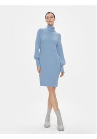 Luisa Spagnoli Sukienka dzianinowa Metius 58035 Niebieski Regular Fit. Kolor: niebieski. Materiał: wełna #5