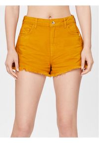 Patrizia Pepe Szorty jeansowe 2P1538/D045-B759 Brązowy Relaxed Fit. Kolor: brązowy. Materiał: bawełna