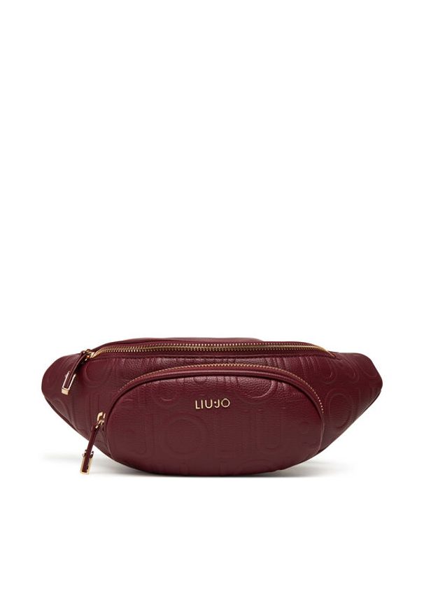 Liu Jo Saszetka nerka Esc M Bumbag AF5162 E0538 Bordowy. Kolor: czerwony. Materiał: skóra