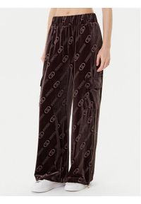 Liu Jo Sport Spodnie dresowe TF5111 J4955 Brązowy Relaxed Fit. Kolor: brązowy. Materiał: syntetyk
