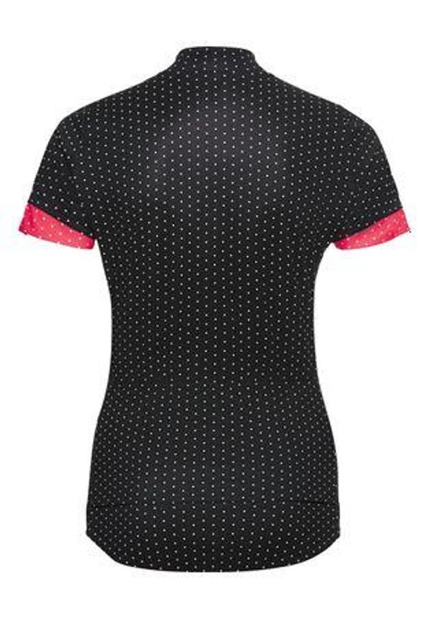 Koszulka rowerowa damska Odlo Stand-up collar ESSENTIAL rozpinana. Kolor: czarny