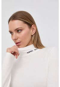 Miss Sixty Sweter damski kolor biały z półgolfem. Okazja: na co dzień. Kolor: biały. Materiał: dzianina. Długość rękawa: długi rękaw. Długość: długie. Styl: casual #5