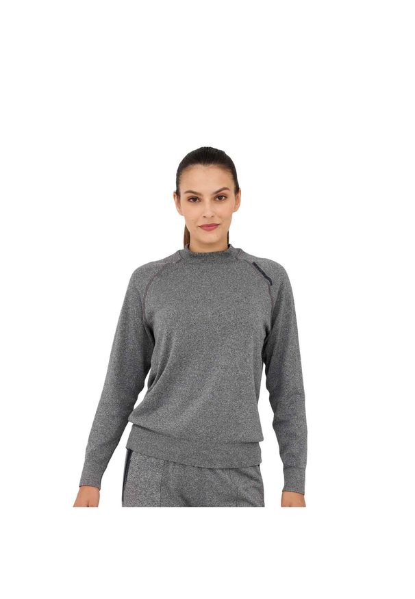 Bluza damska wełniana Brubeck OUTDOOR MERINO. Kolor: szary. Materiał: wełna, poliester, elastan, poliamid. Styl: sportowy. Sport: outdoor