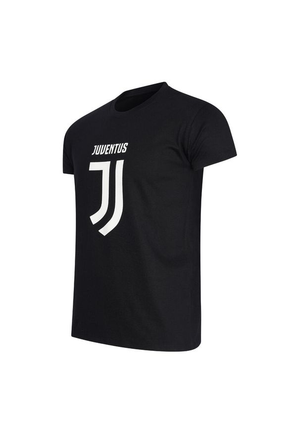 JUVENTUS FC - Koszulka dziecięca Juventus. Kolor: czarny. Materiał: bawełna. Sport: piłka nożna