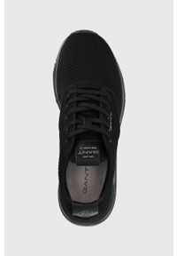GANT - Gant buty Beeker kolor czarny. Nosek buta: okrągły. Zapięcie: sznurówki. Kolor: czarny. Materiał: materiał, włókno, guma