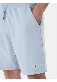 TOMMY HILFIGER - Tommy Hilfiger Szorty sportowe Logo MW0MW43068 Błękitny Regular Fit. Kolor: niebieski. Materiał: bawełna. Styl: sportowy #5