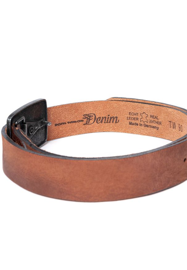 Tom Tailor - TOM TAILOR PASEK SKÓRZANY TM0173R13 40mm Gürtel Q.2081 0660. Materiał: skóra. Wzór: paski. Styl: klasyczny