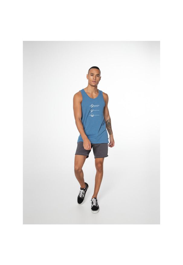T-shirt bez rękawów męski Protest PRTJOHNNO. Kolor: niebieski. Długość rękawa: bez rękawów
