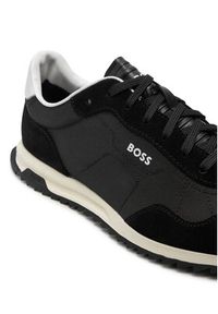 BOSS - Boss Sneakersy Zayn Lowp sdtx 50517276 Czarny. Kolor: czarny. Materiał: materiał