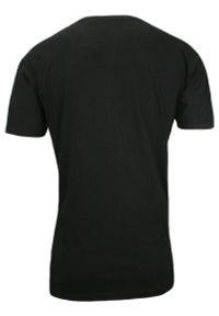 Czarny, Przedłużony T-Shirt (Koszulka) z Dziurami, 100% BAWEŁNA, Brave Soul, Męski. Kolor: czarny. Materiał: bawełna