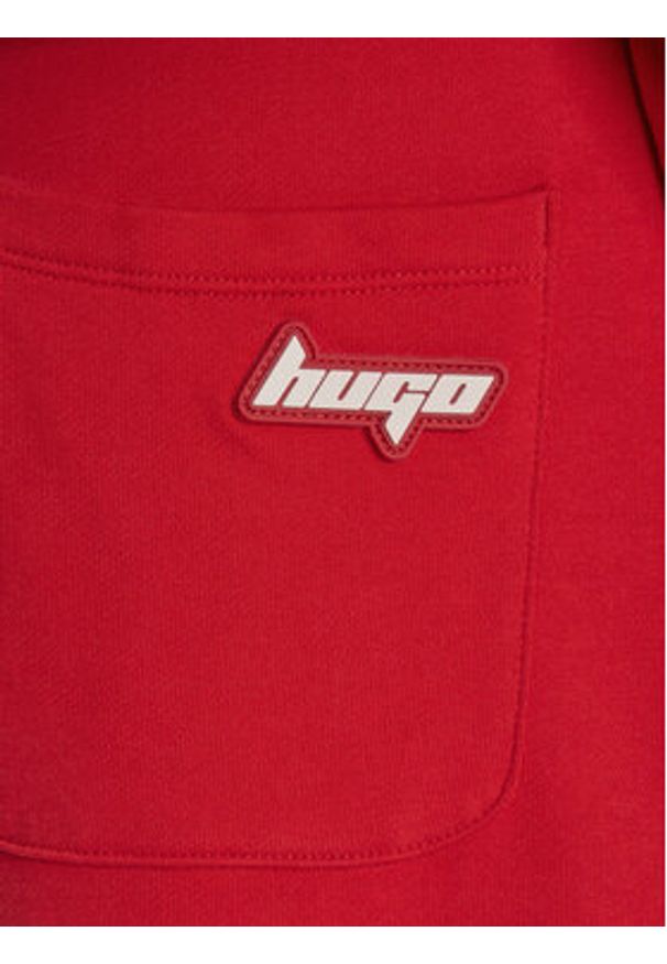 Hugo - HUGO Spodnie dresowe Norata_B 50542564 Czerwony Baggy Fit. Kolor: czerwony. Materiał: bawełna