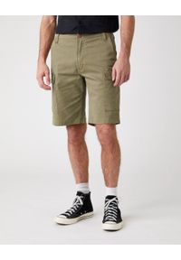 Wrangler - SPODENKI MĘSKIE WRANGLER CASEY CARGO SHORTS LONE TREE GREEN W1C350G38