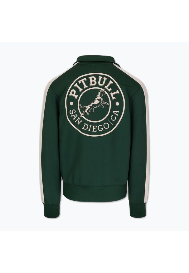PITBULL - Bluza męska Pitbull Track Jacket San Diego. Kolor: zielony