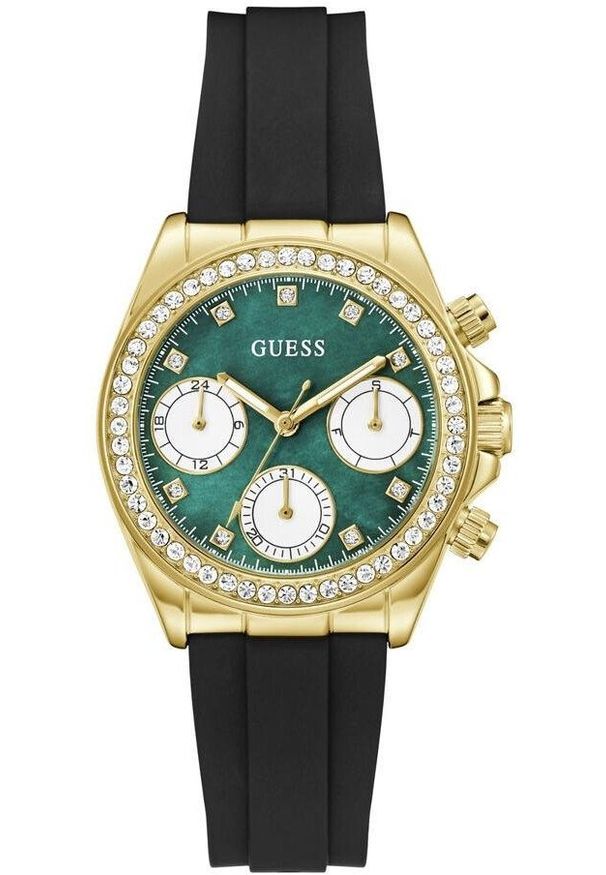 Zegarek Guess Zegarek damski Guess GW1038L2 CYRKONIE czarny. Kolor: czarny
