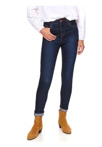 TOP SECRET - Spodnie damskie jeansowe push up. Okazja: do pracy, na co dzień. Stan: podwyższony. Kolor: niebieski. Materiał: jeans. Długość: długie. Sezon: jesień. Styl: casual #2
