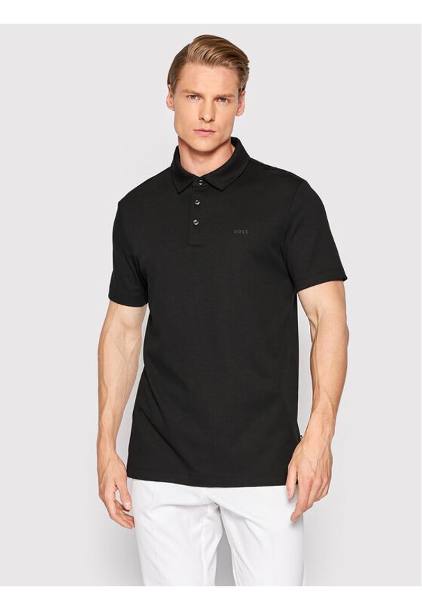 BOSS - Boss Polo Palosh 30 50471335 Czarny Slim Fit. Typ kołnierza: polo. Kolor: czarny. Materiał: bawełna