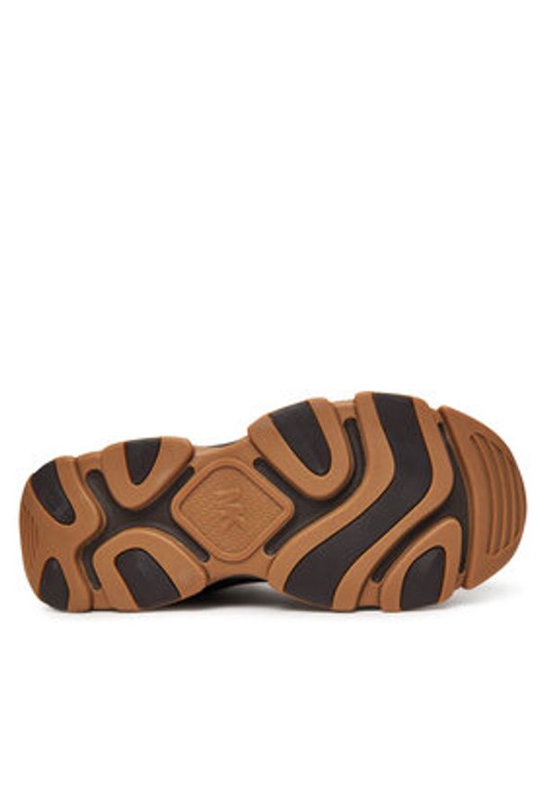 MICHAEL Michael Kors Sneakersy Atlas 42F5ATFB5S Brązowy. Kolor: brązowy. Materiał: zamsz, skóra
