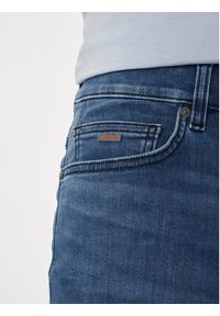 BOSS Szorty jeansowe 50513488 Niebieski Slim Fit. Kolor: niebieski. Materiał: bawełna #5