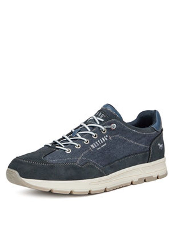 Mustang Sneakersy 4195-302 Granatowy. Kolor: niebieski. Materiał: materiał