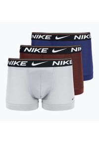 Bokserki męskie Nike Dri-FIT Ultra Comfort Trunk 3 pary. Kolor: szary. Technologia: Dri-Fit (Nike)