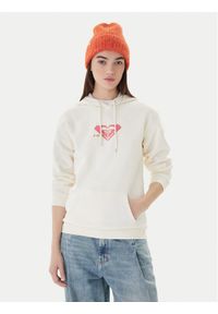 Roxy Bluza Vl Surf Stoked Hoodie Brushed ERJFT05028 Beżowy Regular Fit. Kolor: beżowy. Materiał: bawełna #1