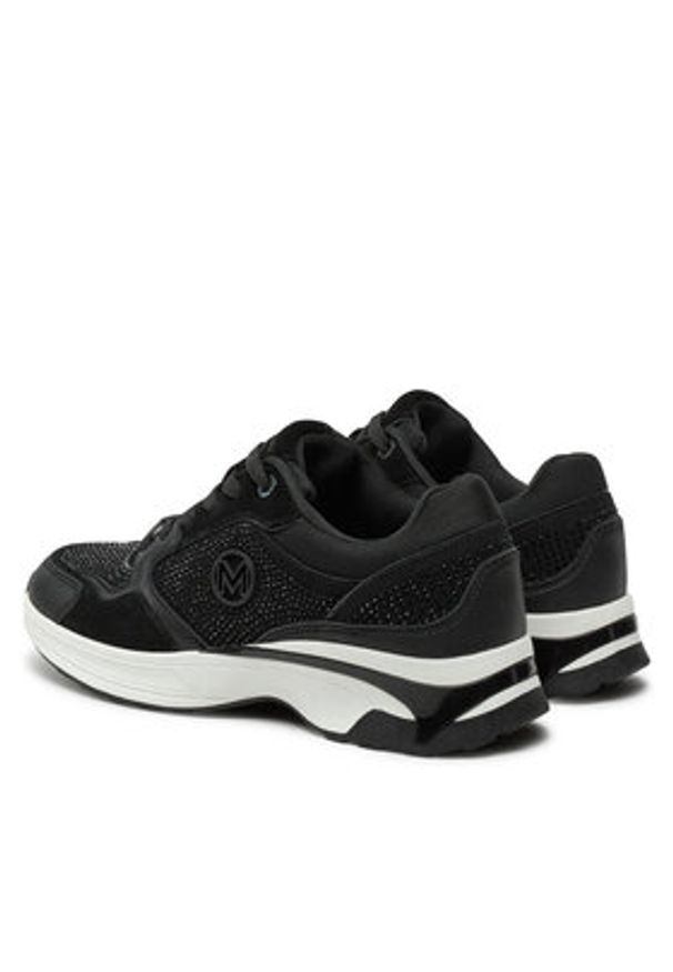 MEXX Sneakersy MI001009543W-01 Czarny. Kolor: czarny. Materiał: skóra