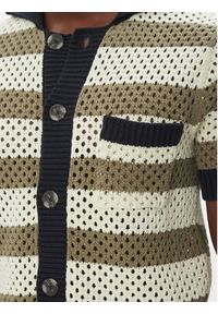 Lindbergh Kardigan 30-804112 Beżowy Relaxed Fit. Kolor: beżowy. Materiał: bawełna #2