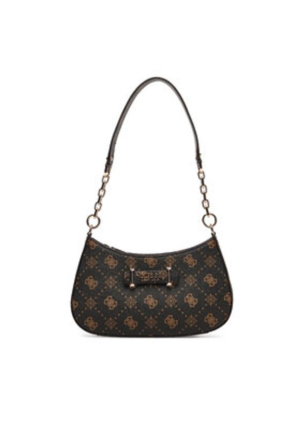 Guess Torebka Carrie Logo HWGP98 98180 Brązowy. Kolor: brązowy. Materiał: skórzane