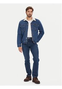 Wrangler Kurtka jeansowa Sherpa Classic 112371440 Niebieski Regular Fit. Kolor: niebieski. Materiał: bawełna #3