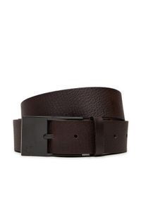 Calvin Klein Jeans Pasek Męski Classic Commercial Belt K50K512607 Brązowy. Kolor: brązowy. Materiał: skóra