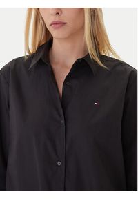 TOMMY HILFIGER - Tommy Hilfiger Koszula WW0WW45612 Czarny Relaxed Fit. Kolor: czarny. Materiał: bawełna #3