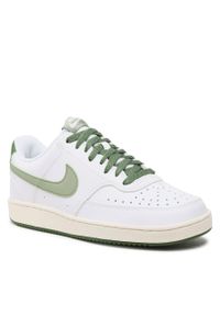 Buty Nike Court Vision Lo FJ5480 100 White/Oil Green/Treeline/Sail. Kolor: biały. Materiał: skóra