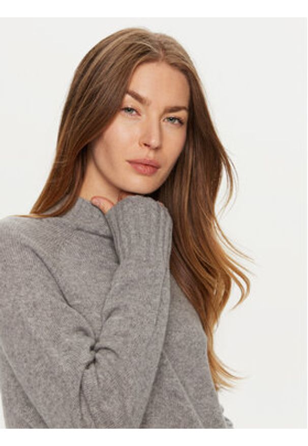 ViCOLO Golf 77013S Szary Regular Fit. Typ kołnierza: golf. Kolor: szary. Materiał: kaszmir