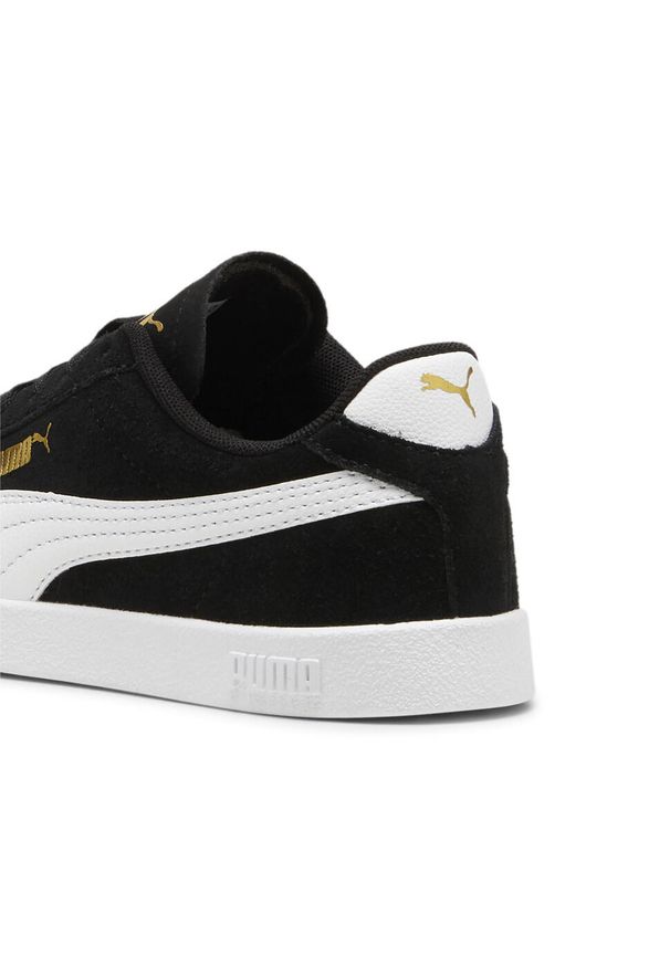 Puma - Młodzieżowe sneakersy PUMA Club II PUMA Black White Gold. Kolor: czarny, biały, wielokolorowy, żółty. Sport: turystyka piesza